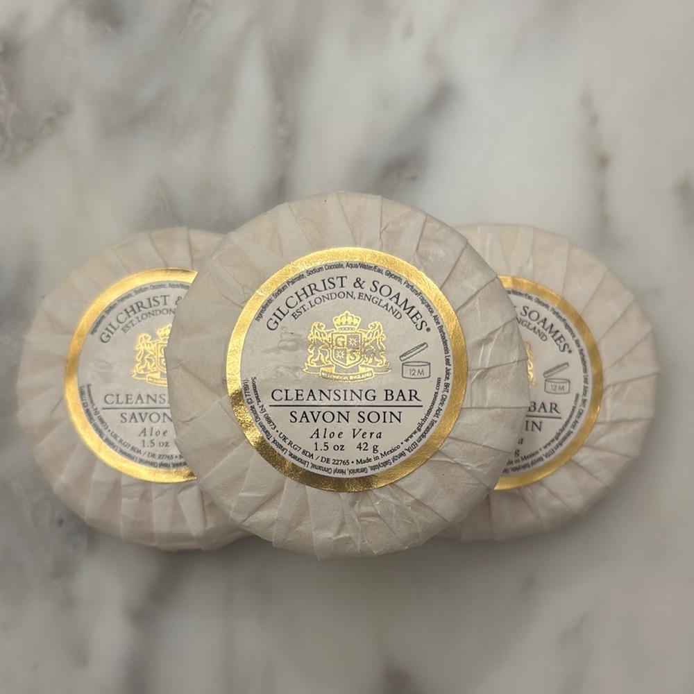 Gilchrist & Soames London, England Cleansing bar lot of 3
